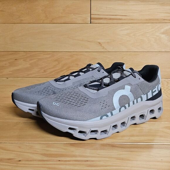 On Cloudmonster Cinder Fog Mens Running Shoe Sneaker - Picture 5 of 11